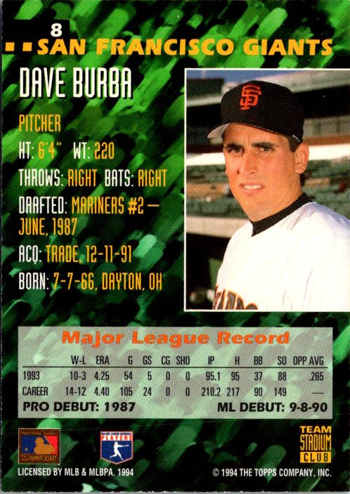 8 DAVE BURBA
