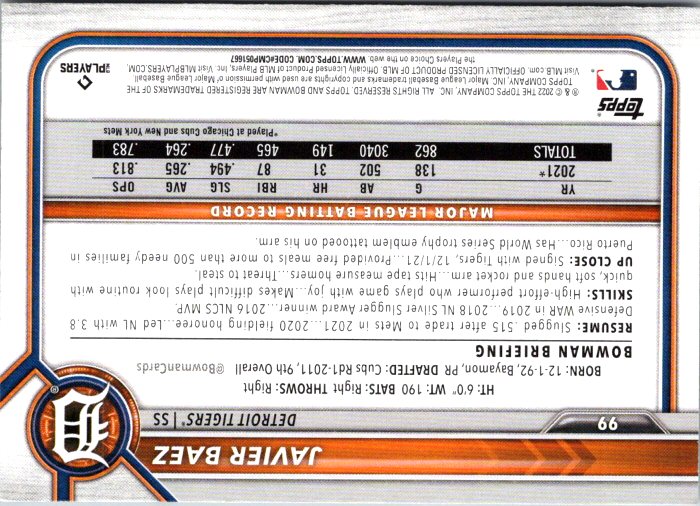 99 JAVIER BAEZ