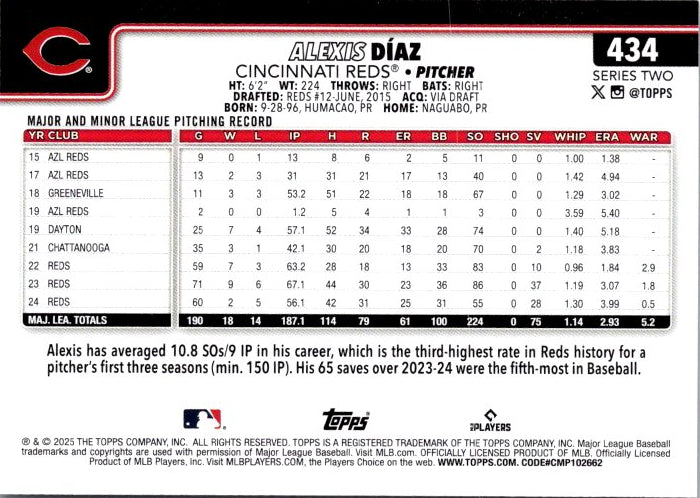 434 ALEXIS DIAZ