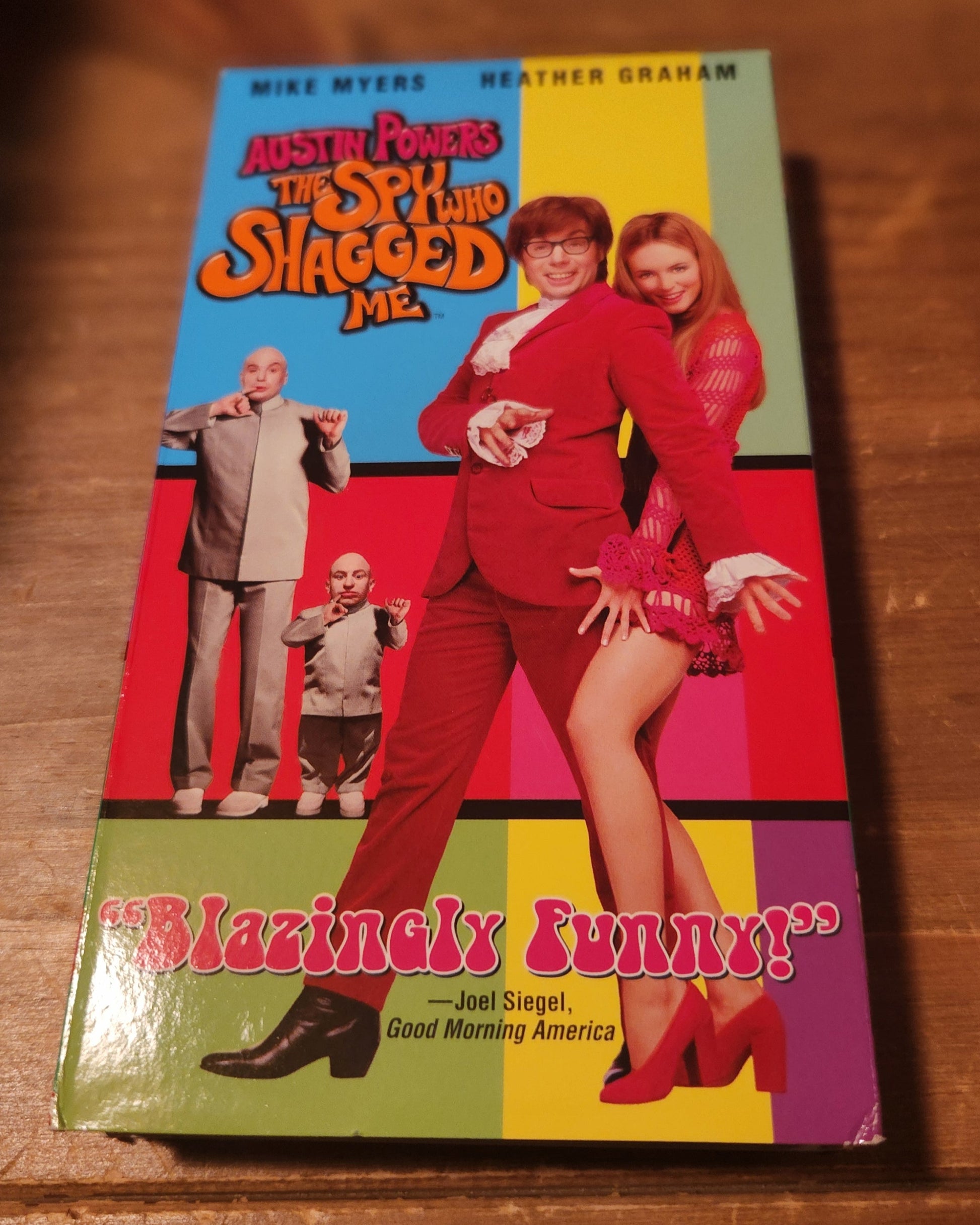 Austin Powers VHS collectible featuring The Spy Who Shagged Me movie case by Lawrence's Collectibles