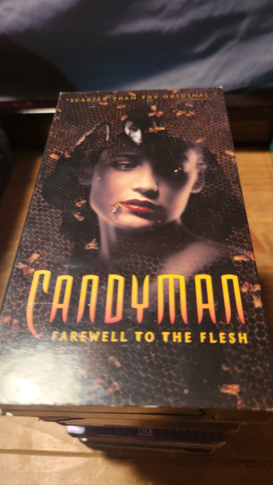 Candyman VHS collectible tape Farewell to the Flesh horror movie from Lawrence's Collectibles