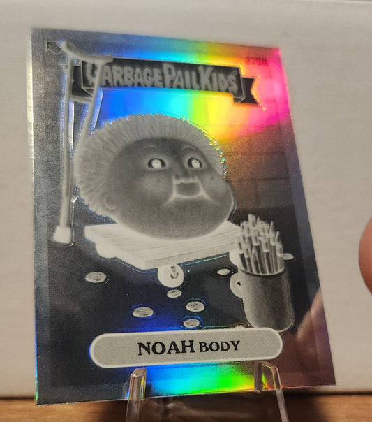 Garbage Pail Kids NOAH BODY trading card featuring a character on a cart with fries