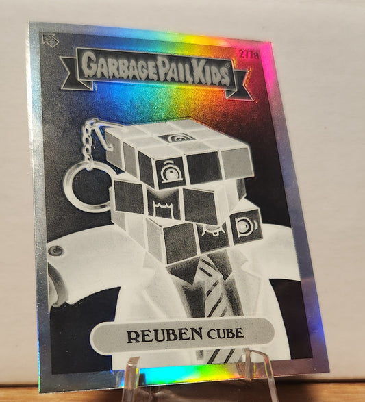 Garbage Pail Kids Reuben Cube trading card with holographic finish and unique graphic design