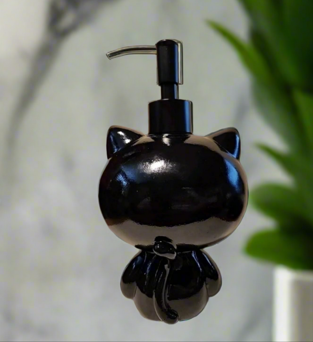 Hello Kitty Halloween Soap Dispenser in Black Cat Design Perfect for Festive Decor