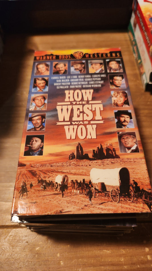 How the West Was Won VHS collectible from Lawrence's Collectibles featuring classic western movie cover