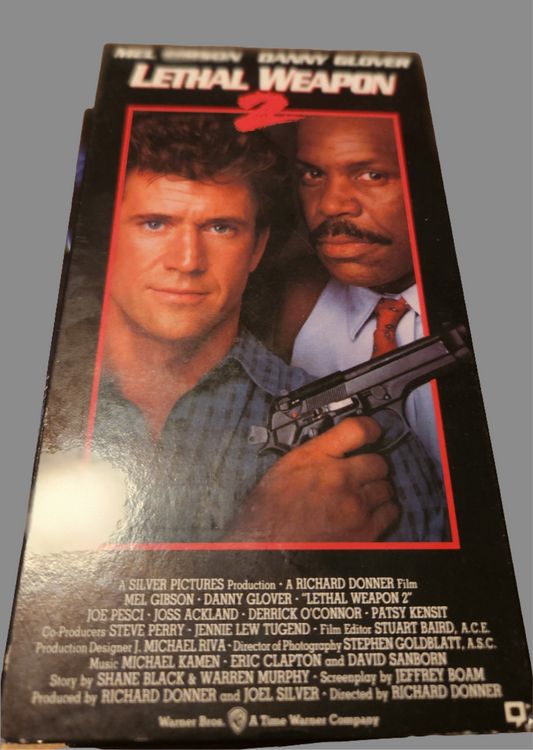 Lethal Weapon 2 VHS collectible featuring Mel Gibson and Danny Glover on the cover