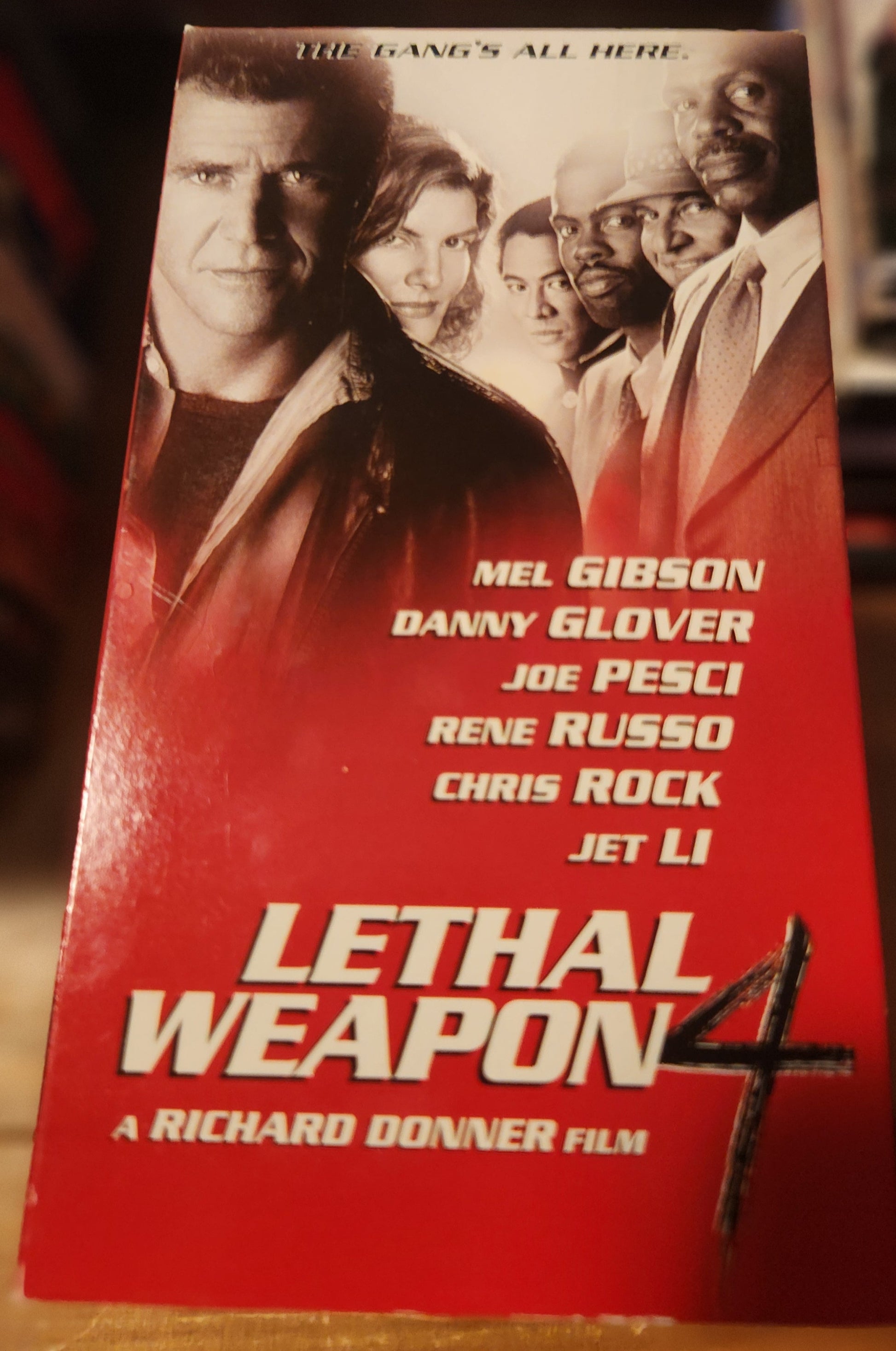 Lethal Weapon 4 VHS collectible from Lawrence's Collectibles featuring movie cover with main cast members