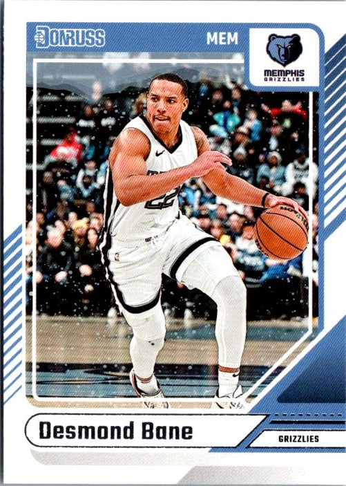 Desmond Bane trading card from Donruss Panini featuring the Memphis Grizzlies player in action