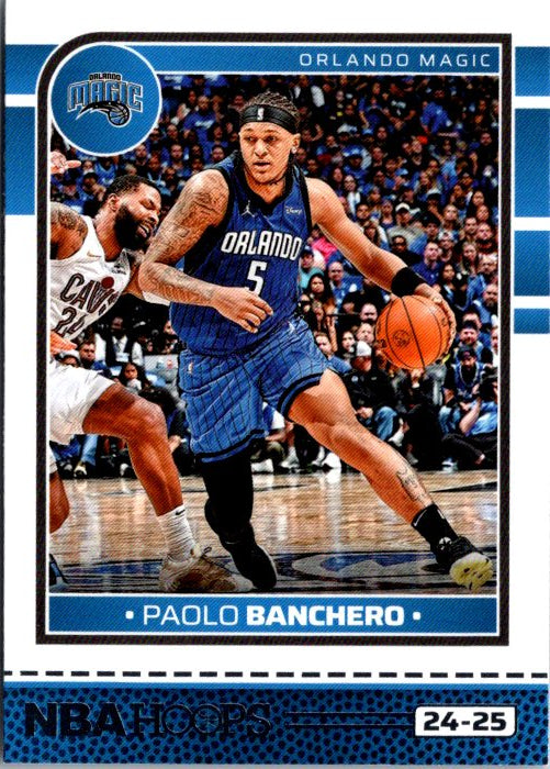 Paolo Banchero NBA card featuring the Orlando Magic player in action during a game