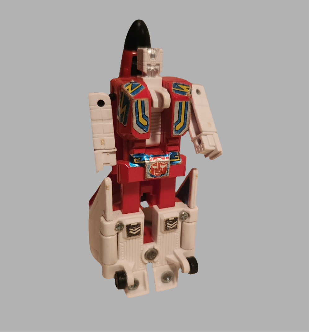 Fireflight Aerialbots Transformer collectible figure in red and white with detailed features