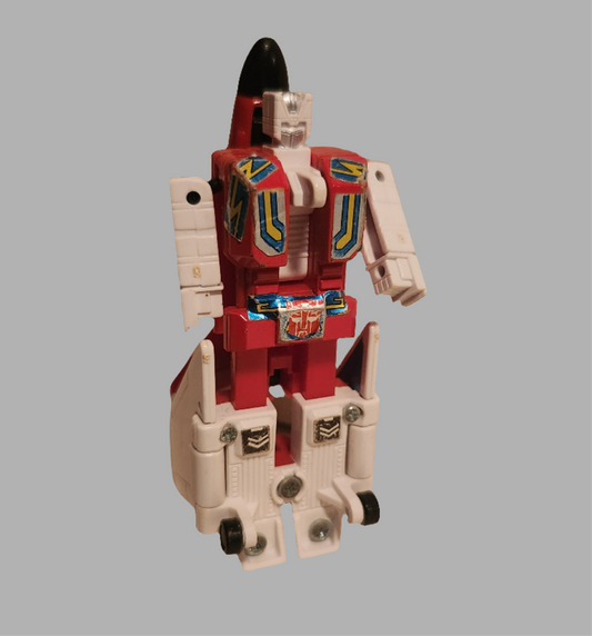 Fireflight Aerialbots Transformer collectible figure in red and white with detailed features