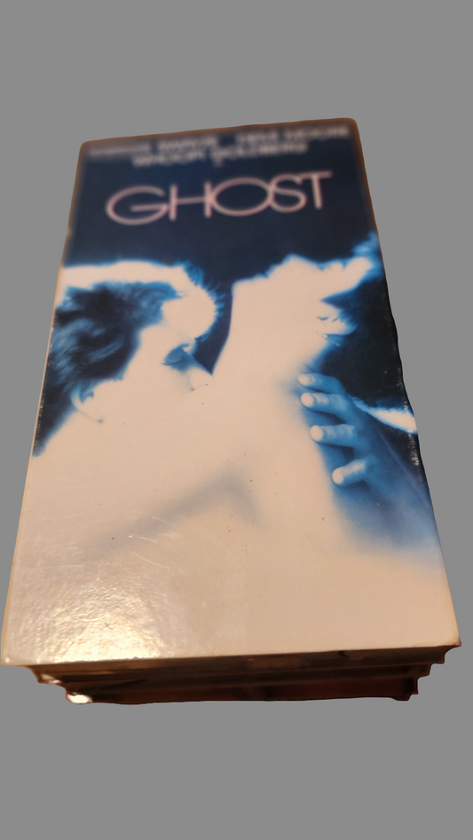 Vintage Ghost VHS tape featuring iconic movie art and classic cover design